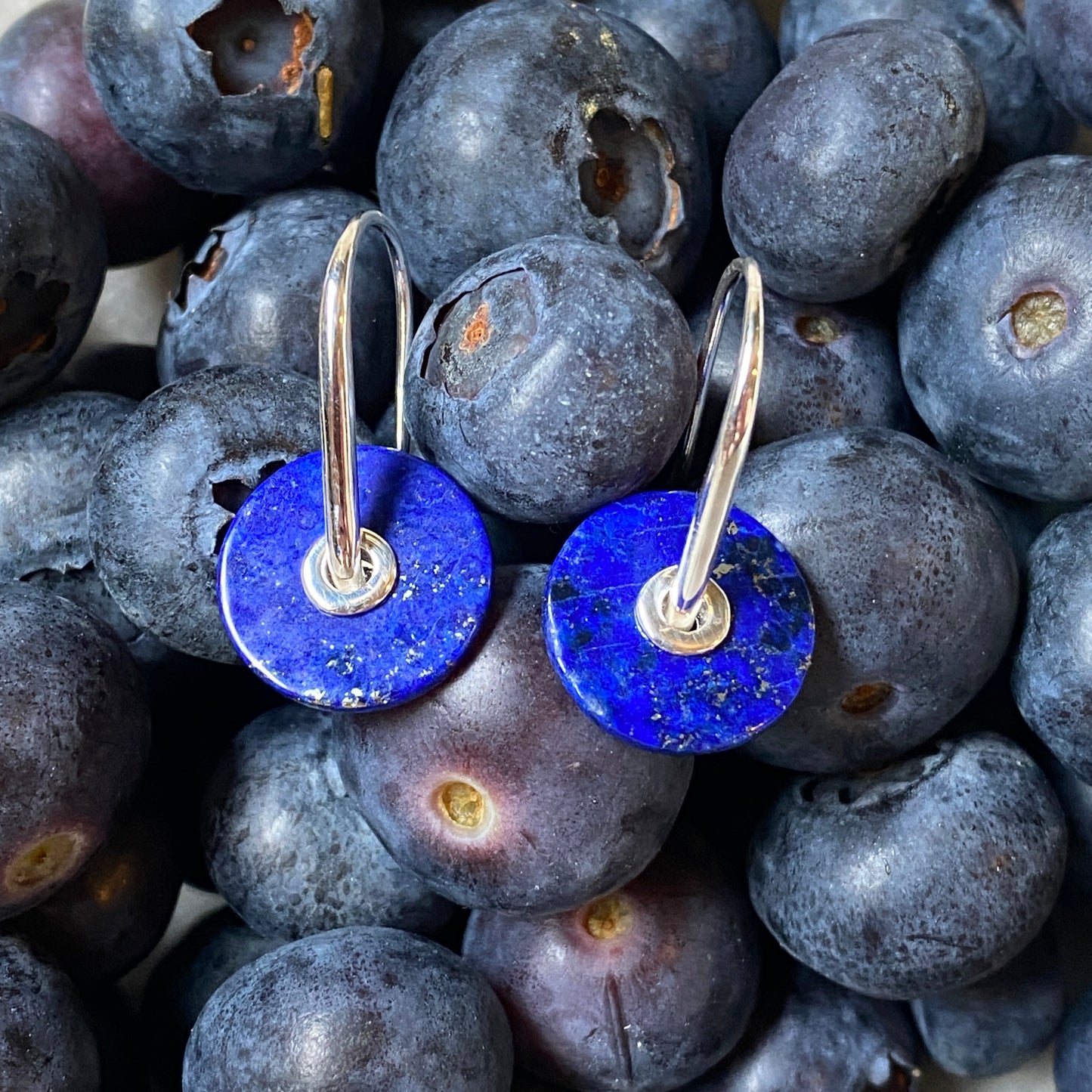 Baie Earrings Blue -Sterling Silver