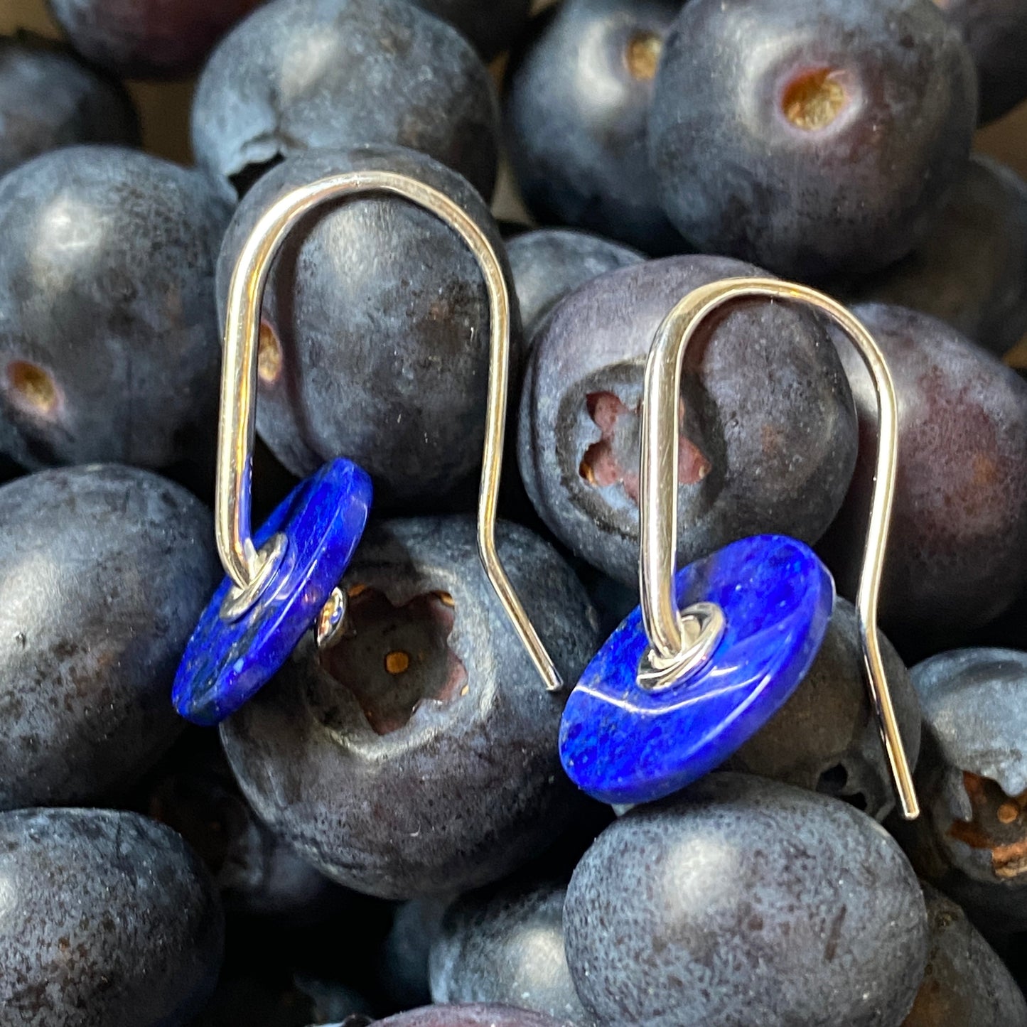 Baie Earrings Blue -Sterling Silver